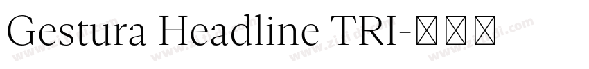 Gestura Headline TRI字体转换 Gestura Headline TRI字体转换